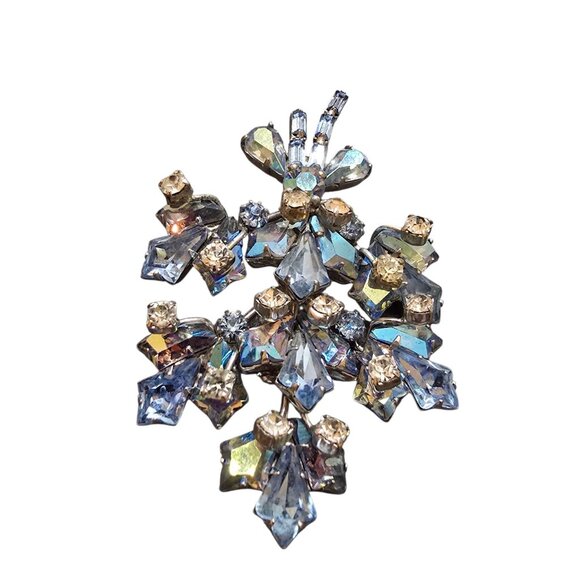 Vintage Signed Vendome Stunning Flower Brooch (A6849) - Picture 3 of 6